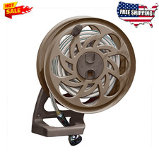 Suncast CPLSTA125B 125' Wall-Mounted Side Tracker Garden Hose Reel for 5/8