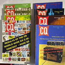 Vintage 1969 CQ The Radio Amateur's Journal Magazine Lot - 8 Issues Ham Radio picture