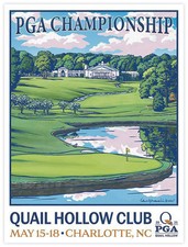 Official 2025 PGA Championship Quail Hollow Golf Poster 18