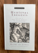 Medieval Exegesis Vol 2 Four Senses of Scripture Catholic Book Henri De Lubac picture