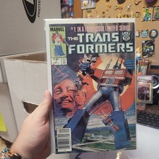 Transformers #1 Marvel Comics 1984 Newsstand Edition Optimus Prime 1st Issue picture