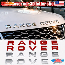 NEW 3D Raised Replacement Letter Stickers for RANGE ROVER 1 1/4 inch ABS Emblem picture