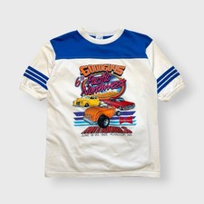Vtg 1993 Good Guys Pacific Northwest Nationals Ringer Shirt, Alore 90s L Hot Rod picture