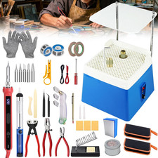 34Piece Stained Glass Kit,Stained Glass Grinder&Automatic Water Filling picture