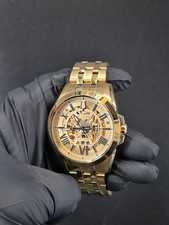 Bulova Sutton Classic Automatic Gold Stainless Steel Watch 97A162 picture