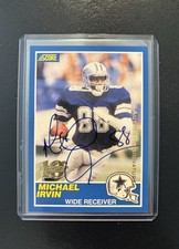 1999 Score Michael Irvin 1989 10th Anniversary Authentic Auto (first 150 Signed) picture