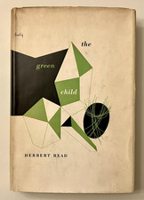 Alvin Lustig dust jacket, Herbert Read The Green Child + bonus bookmark 1948 mcm picture