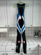 NWT CASTELLI THERMOFLEX WINTER CYCLING BIB TIGHTS MENS MEDIUM BIKE picture