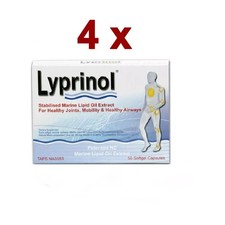 4 x Lyprinol New Zealand Green Lipped Mussel Extract 50 Capsules Joint Support picture