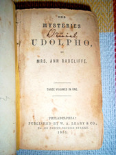 1851 The Mysteries of Udolpho, Ann Radcliffe - 3 Volumes in 1 book picture