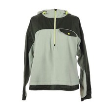 Athleta Zion Green Microfleece 1/2 Zip Oversized Boxy Fit Jacket Size XL Retro picture