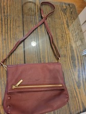 Hammitt Oliver Red Pomodoro Soft Leather Crossbody Handbag Purse READ z picture