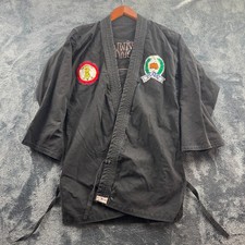 VTG Black Taekwondo Gi Jacket Heavy Canvas Size 0 - 18.5