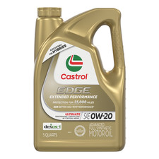 Castrol EDGE Extended Performance 0W-20 Advanced Full Synthetic Motor Oil, 5 Qt picture