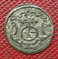 Germany, Saxony 1704-ILH Billon 1 Pfennig. Friedrich August. High Grade. KM# 702 picture