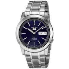Seiko Series 5 Automatic Blue Dial Men's Watch SNKE51 picture