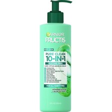 New Garnier, Fructis Pure Clean 10-in-1 Care and Styling Leave In Cream, 12 Oz picture