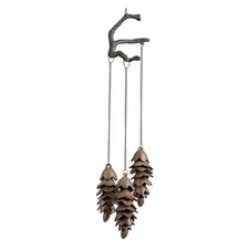 SPI Home Triple Pinecone Wind Chime, 26