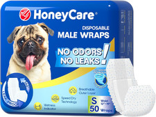 HONEY CARE All-Absorb A26 Male Dog Wrap, 50 Count, Small picture