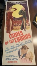 Marilyn Monroe Original Movie Poster 1948 Ladies Of The Chorus Insert 14x36” picture