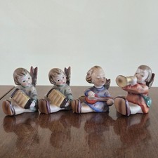 Set of 4 Vintage Goebel Hummel Mini Candle Holders Figurines 
