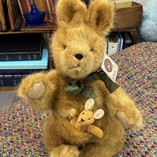 Boyds J.B. Bean Adelaide & Joey Downunder Hare Plush Brown w/ Tags 55222 picture
