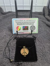 Original 1969 Woodstock Festival Piece Peace Of Stage Peace Pendant Necklace NEW picture