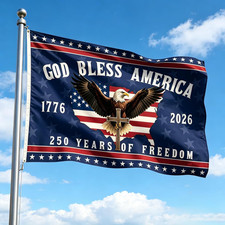 250 Anniversary USA Flag 3, 3X5 Ft Double Sided 3 Layers Patriotic Flags - 4Th picture