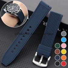 20Mm 22Mm Soft Premium Grade Silicone FKM Rubber Strap Quick Release Diver picture