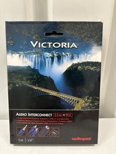 AudioQuest VICTORIA AUDIO INTERCONNECT 1M CABLE DBS OPEN BOX picture