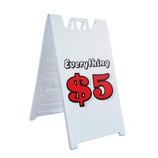 Everything 5 Dollars Heavy Duty A-Frame Sidewalk Sign Cost Effective Retail picture