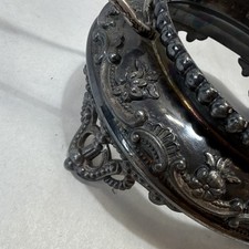 🎁 Wilcox Silverplate Victorian Brides Basket Frame 5596 Antique No Glass picture