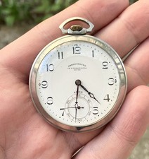 CH.F &Fils Tissot Chronometre Locle  Adoc Vintage Pocket Watch 1925-1926 Works picture