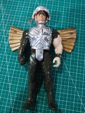 Vintage 1987 SilverHawks Steelwill Ultrasonic Suit Kenner Telepix with discolor picture