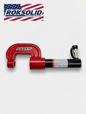 RokSolid 10 Ton Hydraulic C-Clamp 4 Inch Jaw Heavy Duty W/ Cylinder 10,000 PSI picture