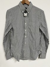 NWT Club Monaco Slim Fit Chemise Button Up Shirt Size XS Texture Blue Striped picture