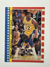 1987-88 Fleer Magic Johnson Sticker #1 of 11 Los Angeles Lakers NBA HOF🤩🤩🤩 picture