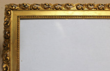 ANTIQUE FITS 9 X 10 FRENCH BAROQUE PICTURE FRAME ORNATE CARVED WOOD GOLD GILT picture