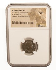 Roman Ae Helena Coin Bronze 324-337 AD NGC Certified VF picture
