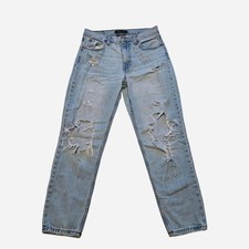 Aeropostale High-Rise Distressed Mom Jeans picture