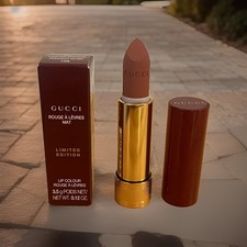 Gucci Limited Edition Matte Lip Colour  Lipstick Amanda Dusk 128 New MSRP $50 picture