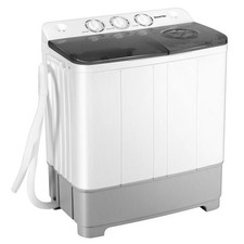 Costway 2-in-1 Portable 22lbs Capacity Washing Machine with Timer Control-Gray - picture