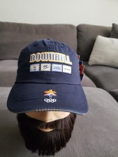 Vintage Official 2002 Salt Lake City Olympics Hat Cap DOWNHILL Skiing RARE NEW picture