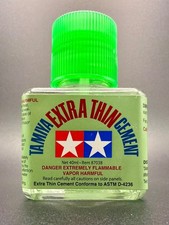 TAMIYA EXTRA THIN BRUSH ON CEMENT 40ml Plastic Model Glue NEW TAM87038 picture