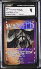 CGC 9 One Piece Kaido ST04-003 Japanese SR SP Wanted Poster picture
