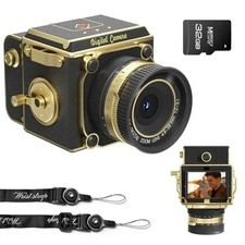 Vintage Digital Camera  Retro Compact Point  Shoot 2.7K Video 56MP for Kids 32GB picture