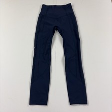 Lululemon All The Right Places Crop II Leggings Womens 2 Blue 23” LW6AMYS picture