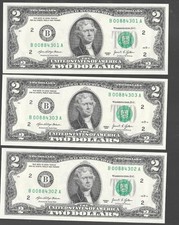 New 2021 New York $2 FRN (BA Block) Unc. Ungraded Single Note Low Serial Numbers picture