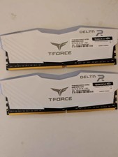 TeamGroup T-Force Delta R RGB 16GB (2x8GB) DDR4 3200MHz CL16 RAM White picture