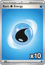 10x Basic Water Energy NM Pokemon TCG (Random) From SVE/MEE - Energy Lot picture